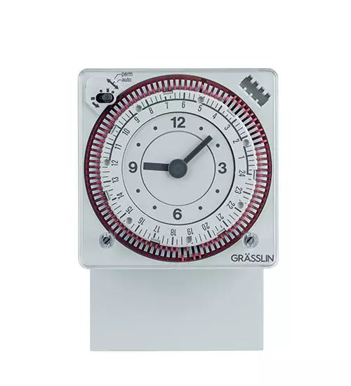 Grasslin Analogue DIN Rail Time Switch, 1-Channel 230 V ac