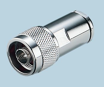 Yuetsu N Series Cable Male N Connector, 50 Ω, Straight Body