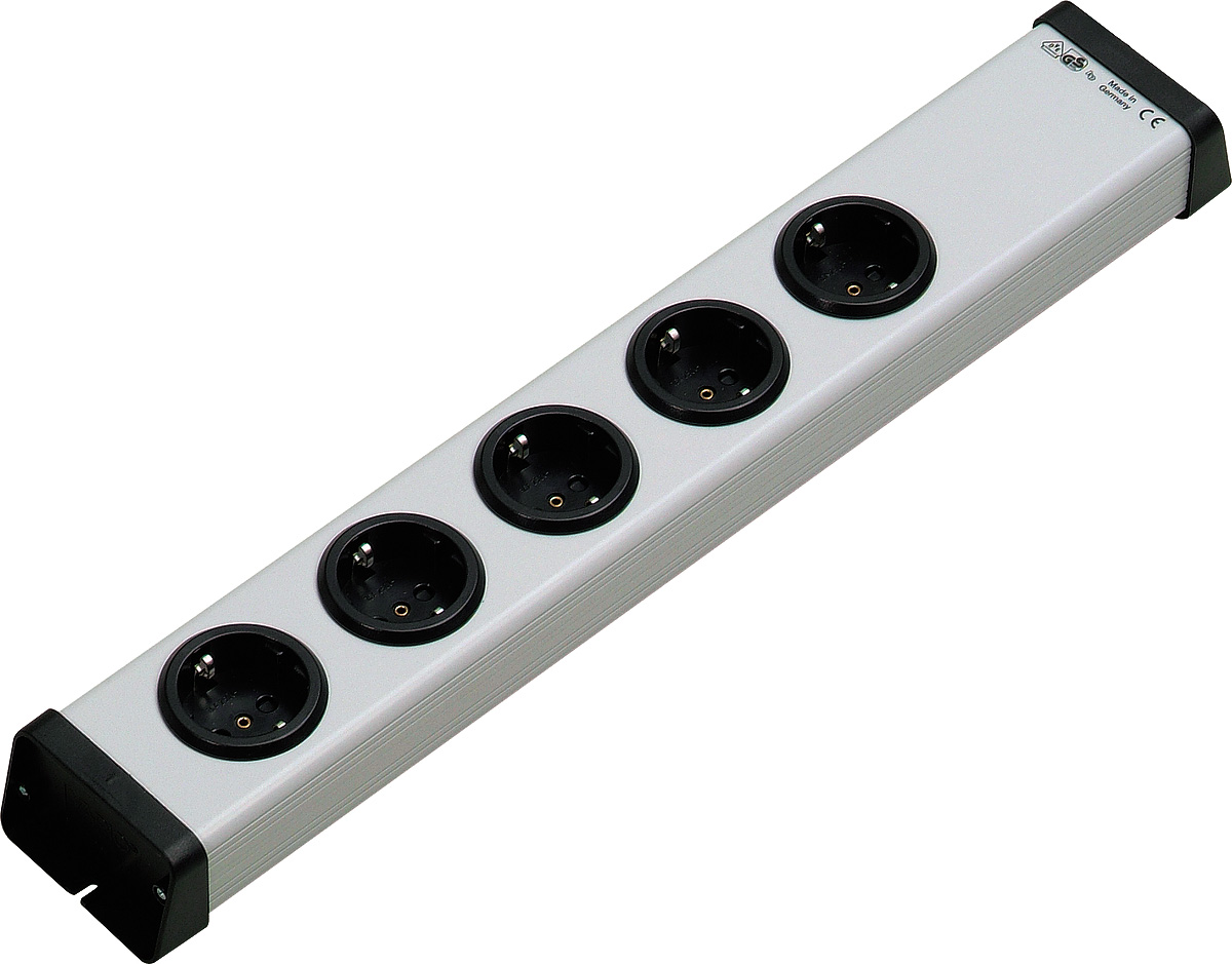 Bodo Ehmann Type F 5 Gang Socket Bar, 16A, 250V