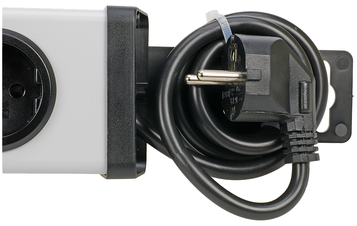 0200x00062301 Bodo Ehmann Type F 6 Gang Socket Bar, 1.5m Cable, 16A, 250V ac