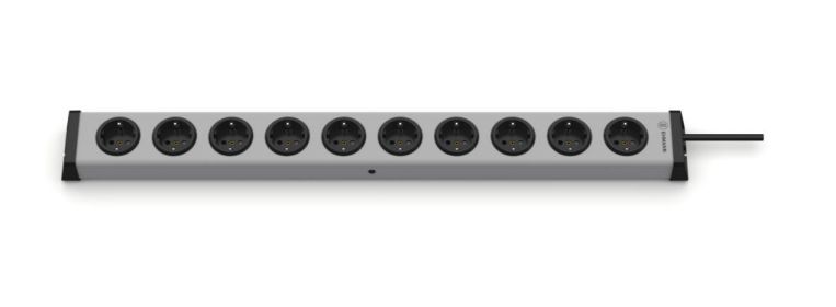 Bodo Ehmann Type F 10 Gang Socket Bar, 3m Cable, 16A, 250V