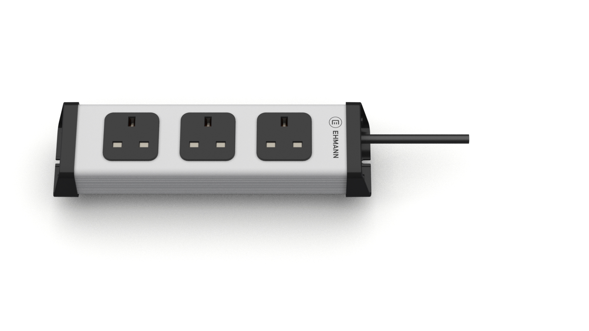 Bodo Ehmann Type G 3 Gang Socket Bar, 3m Cable, 13A, 230V Fused