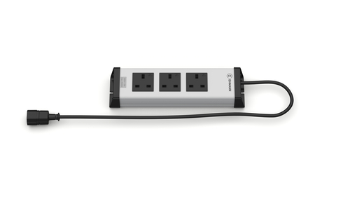 Bodo Ehmann Type G 3 Gang Trailing Socket & Power Distribution, 1.5m Cable, 10A, 230V