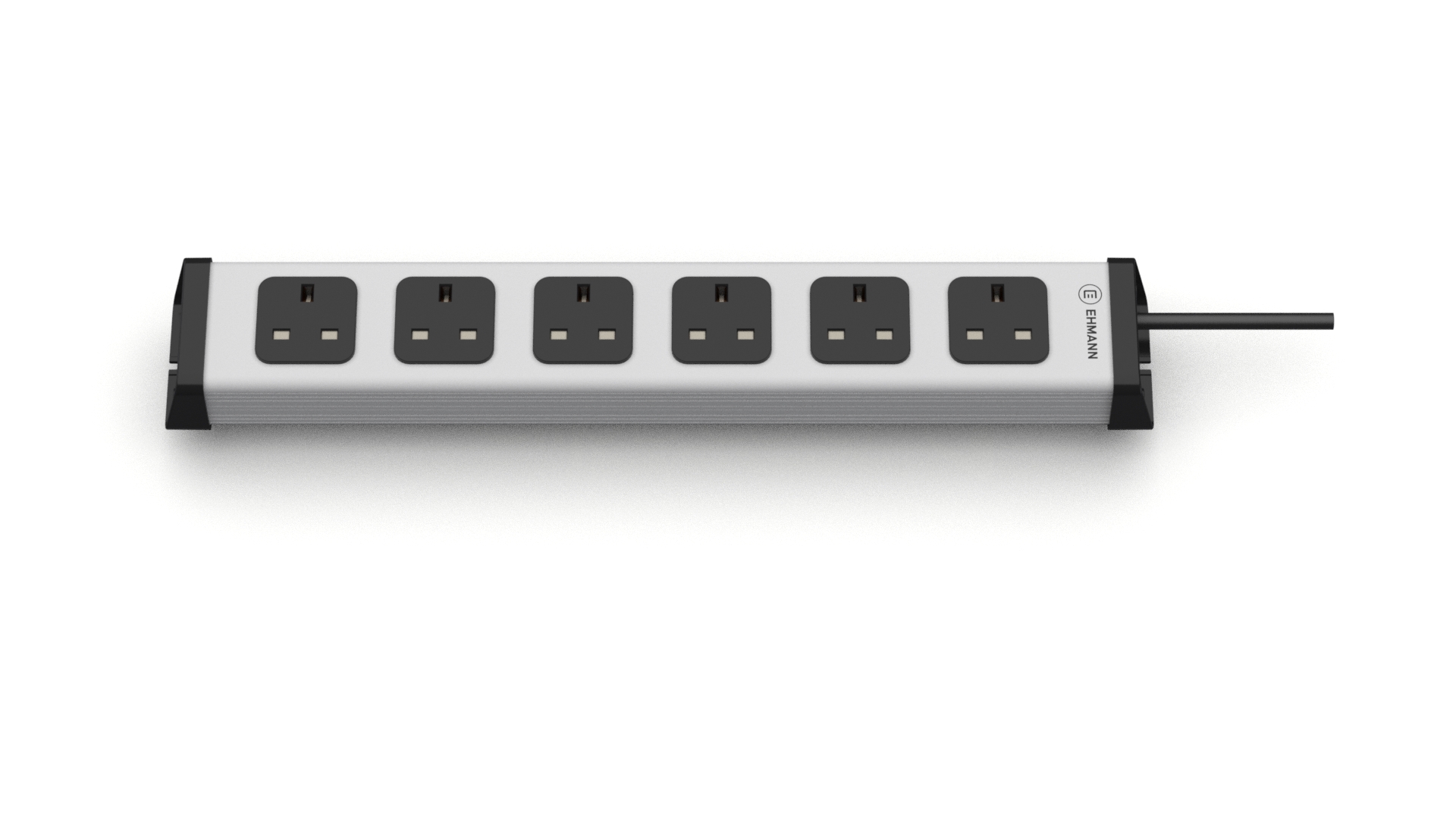 Bodo Ehmann Type G 6 Gang Socket Bar, 3m Cable, 13A, 230V Fused