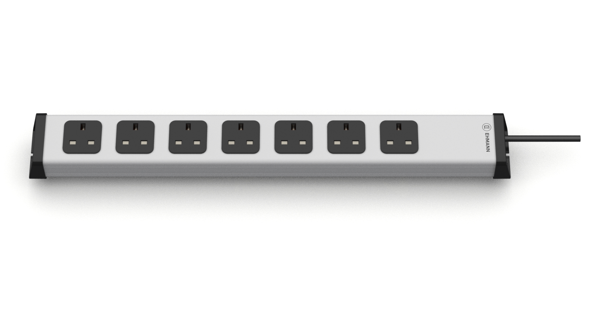 Bodo Ehmann Type G 7 Gang Socket Bar, 1.5m Cable, 13A, 230V Fused
