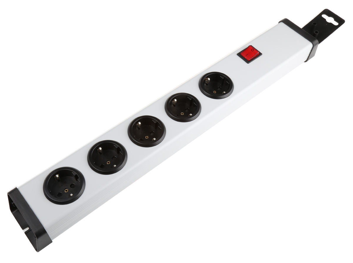 Bodo Ehmann Type F 5 Gang Socket Bar, 16A, 250V