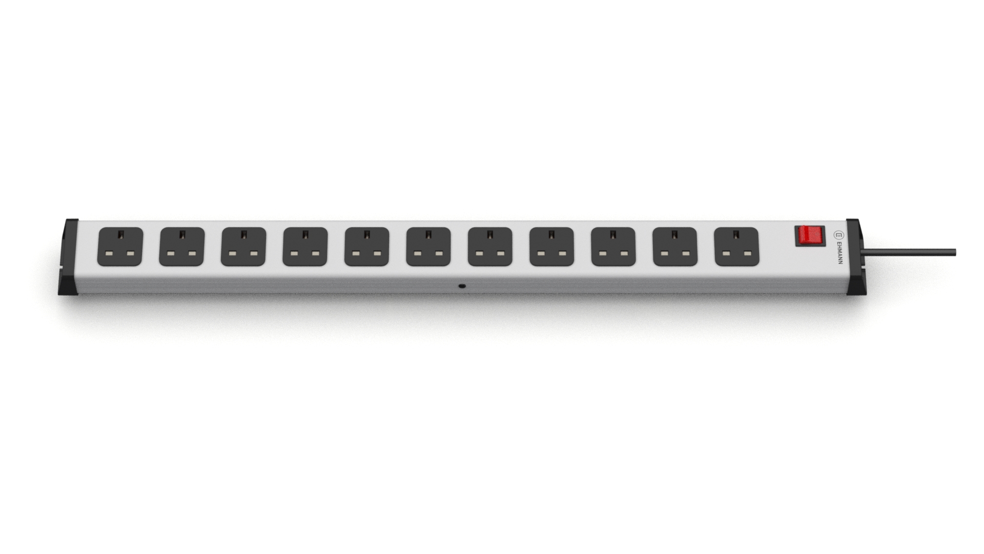 Bodo Ehmann Type G 11 Gang Socket Bar, 3m Cable, 13A, 230V Fused