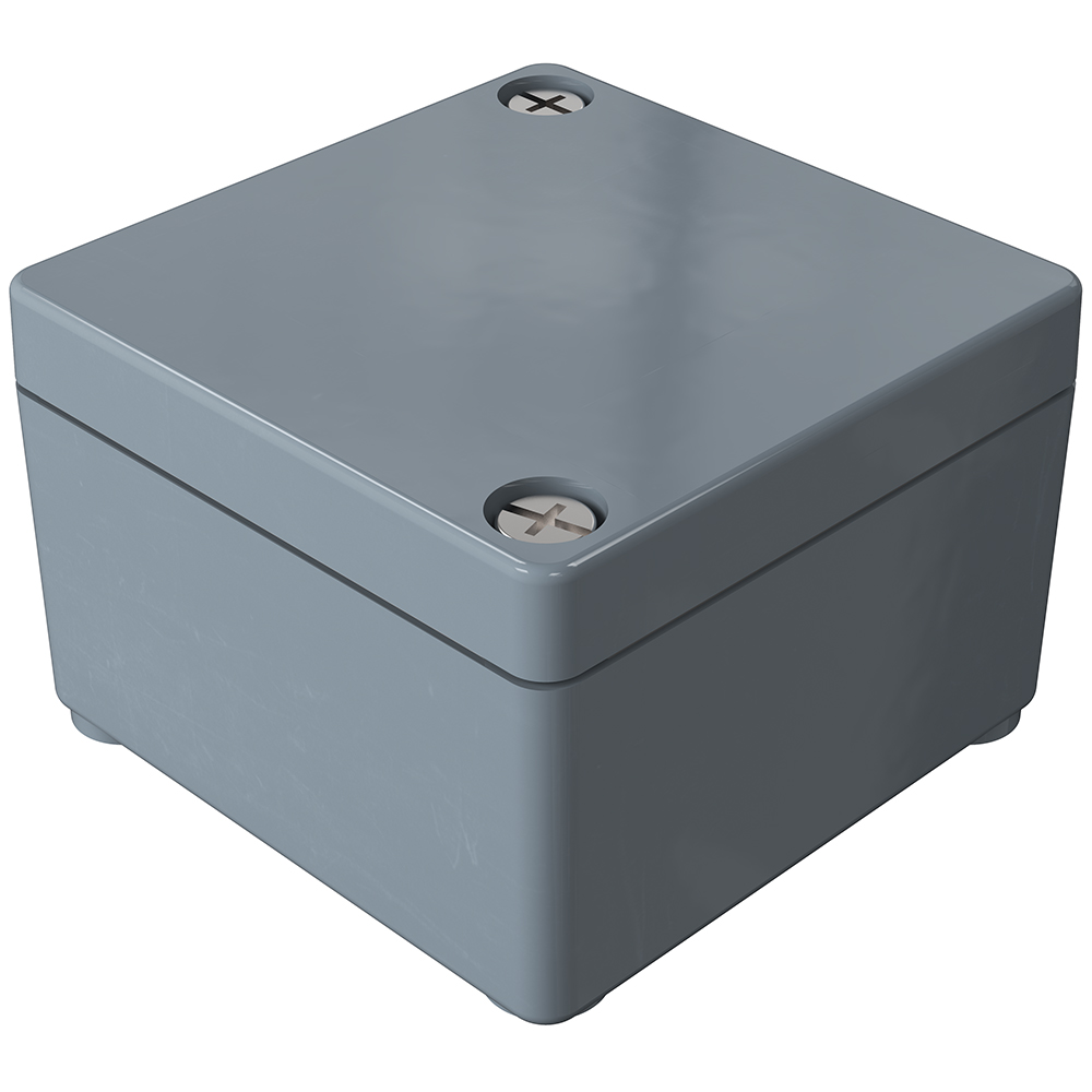 Rose Polyester Standard Series Grey Fibreglass Reinforced Polyester Enclosure, IP66, IK08 55 mm, 55 mm, 55 mm