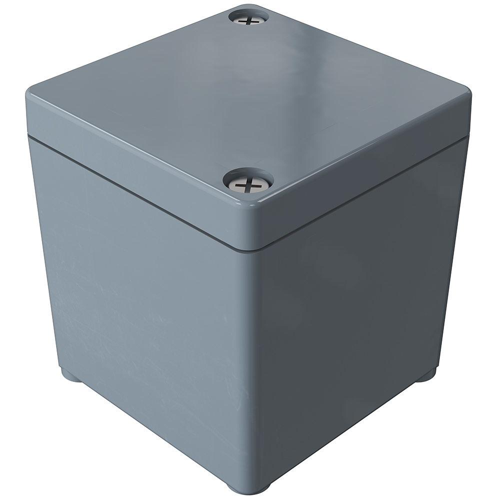 Rose Polyester Standard Series Grey Fibreglass Reinforced Polyester Enclosure, IP66, IK08 55 mm, 55 mm, 55 mm