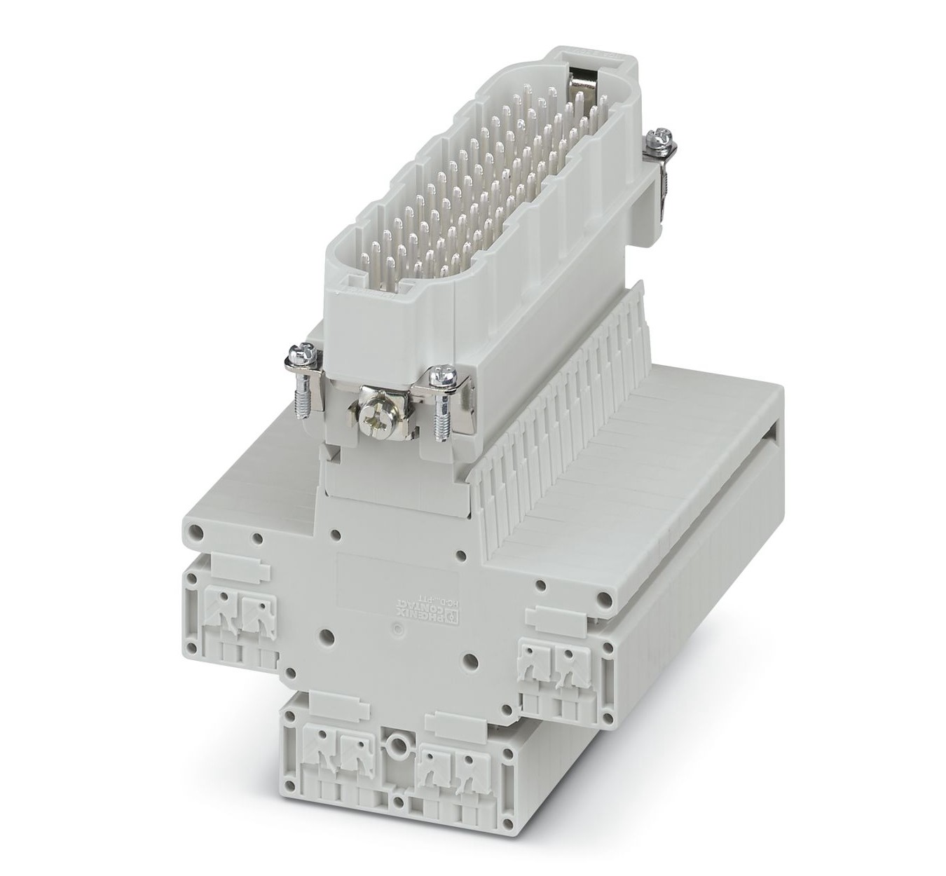 Phoenix Contact HEAVYCON Series HC-D64-PTT-M Terminal Block Connector, 64-Way, 10A, 20 → 16 AWG Wire, Push In