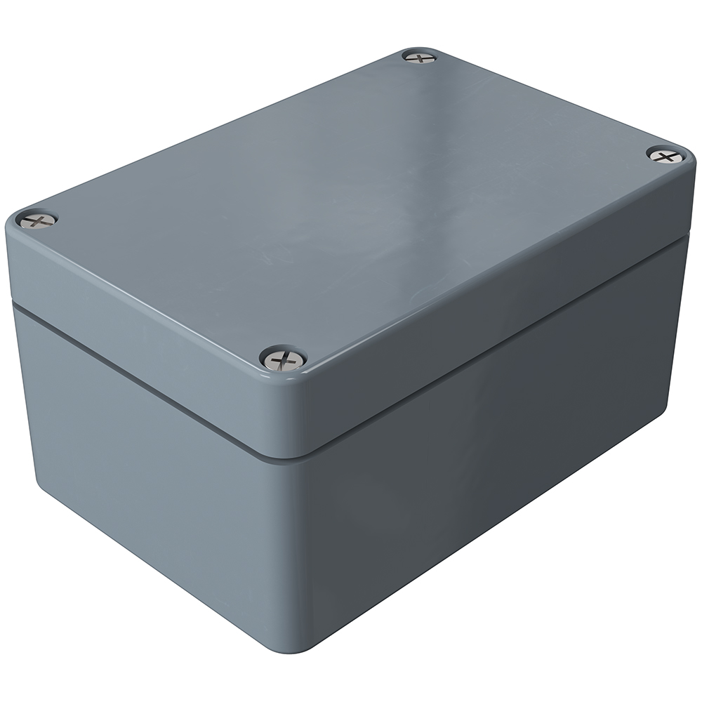 Rose Polyester Standard Series Grey Fibreglass Reinforced Polyester Enclosure, IP66, IK08 110 mm, 110 mm, 75 mm