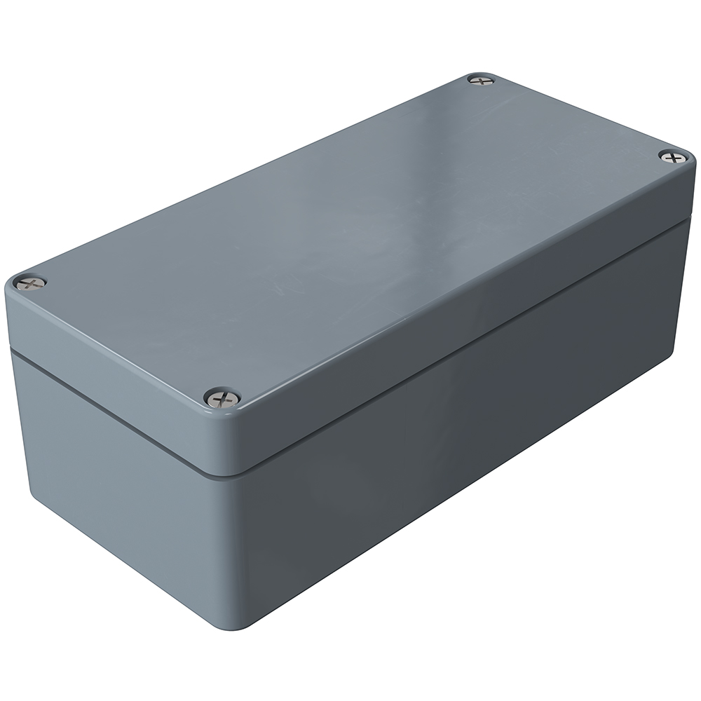 Rose Polyester Standard Series Grey Fibreglass Reinforced Polyester Enclosure, IP66, IK08 160 mm, 160 mm, 75 mm