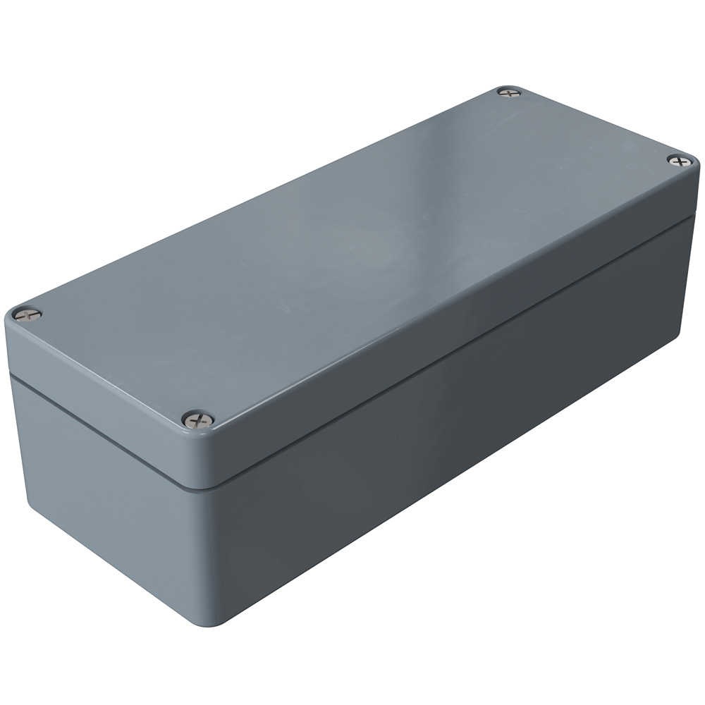 Rose Polyester Standard Series Grey Graphite, Fibreglass Reinforced Thermoset Polyester Enclosure, IP66 55 mm, 190 mm,