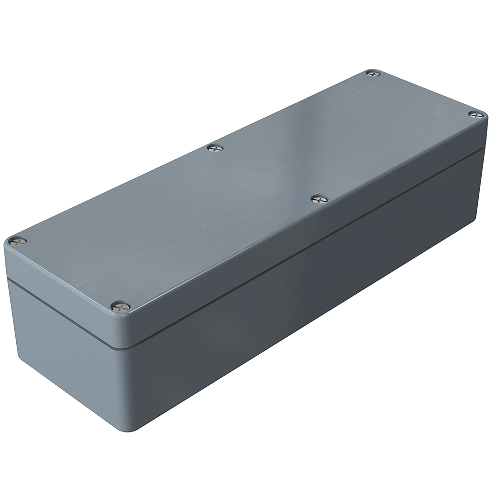 Rose Polyester Standard Series Grey Fibreglass Reinforced Thermoset Polyester, Graphite Enclosure, IP66, IK08 56.5 mm,