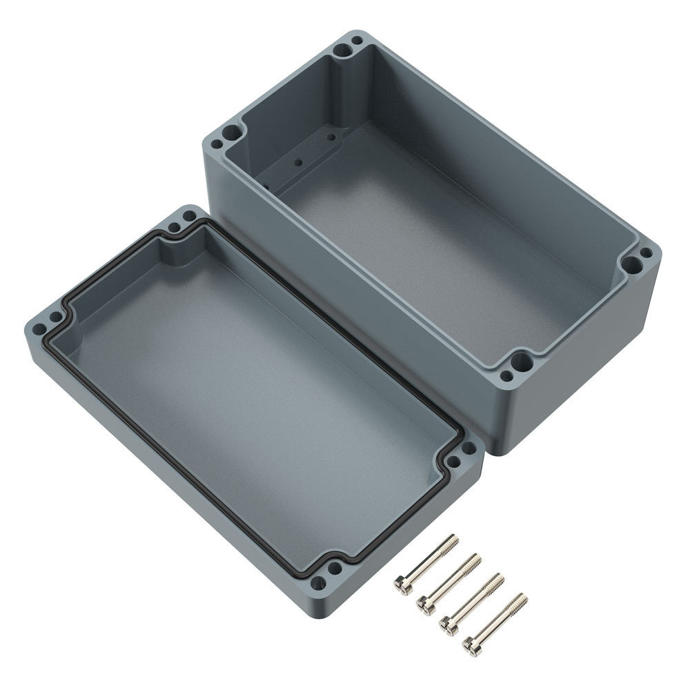 021222090 Rose Polyester Standard Series Grey Polyester Enclosure, IP66 90 mm, 220 mm, 120 mm
