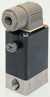 Burkert Solenoid Valve 021373, 3 Port, NO/NC, 110V ac 1/4 in G