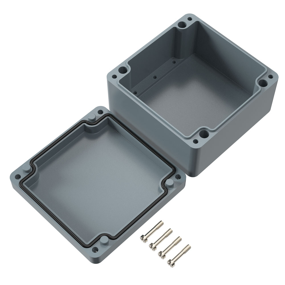 021616090 Rose Polyester Standard Series Grey Fibreglass Reinforced Thermoset Polyester, Graphite Enclosure, IP66, IK09 91 mm, 160