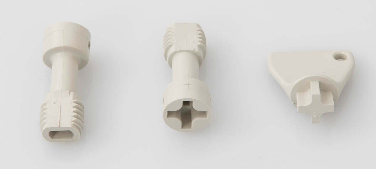 Rose Plastic Locking Screw for Use with Mini-Polyglass Enclosure