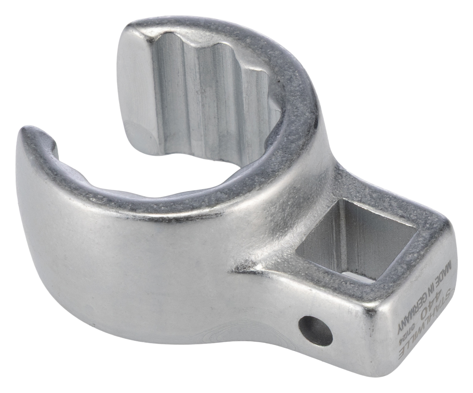02190022 STAHLWILLE Crow Foot Crow Ring Spanner, 17 x 19 mm Insert, Spanner Size 22 mm L.45 mm, Chrome Finish