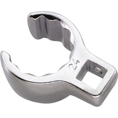 STAHLWILLE Square Ring Spanner, 3/8 in Insert, 25 mm, Chrome Plated Finish