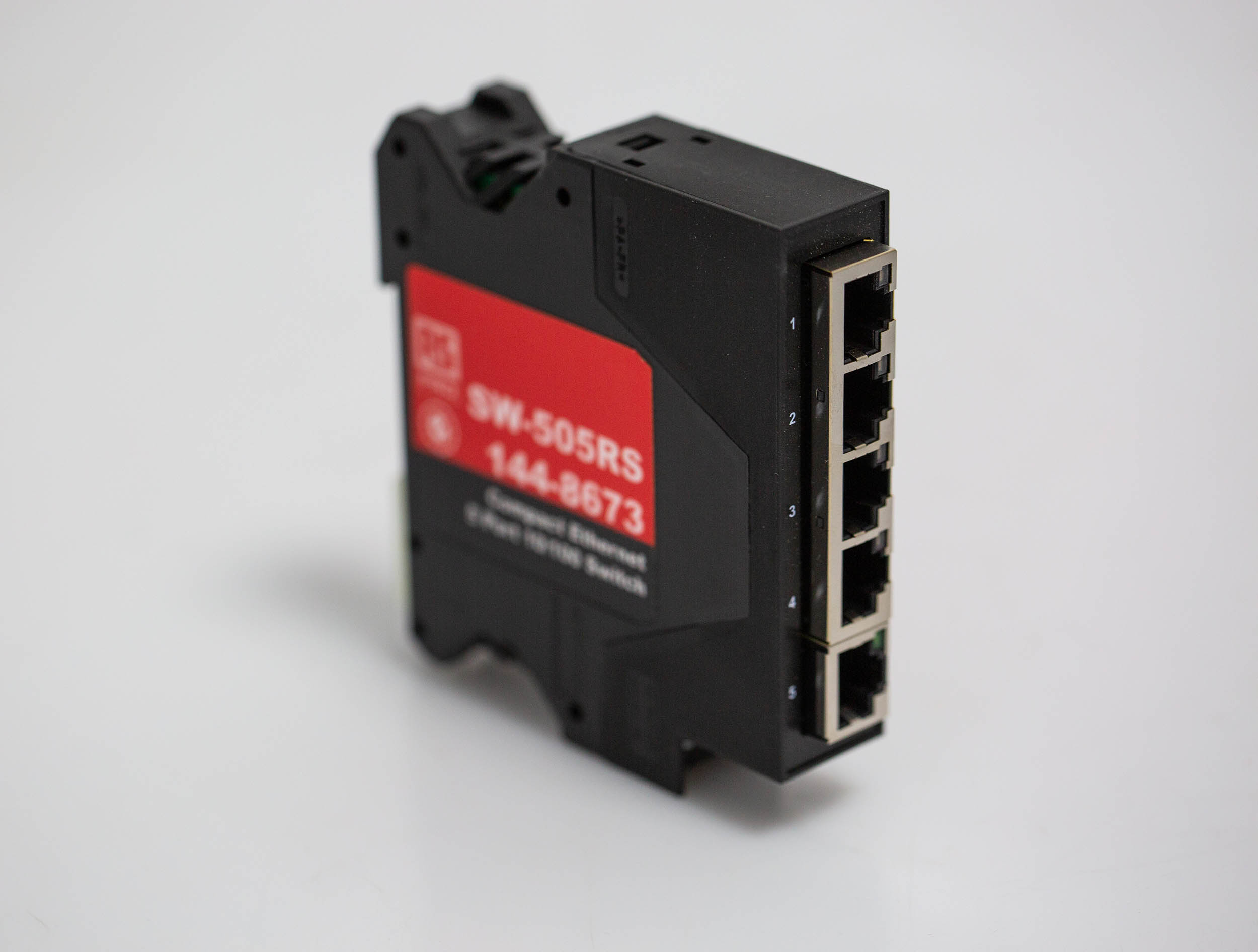 RS PRO DIN Rail Mount Industrial Ethernet Switch, 5 RJ45 Ports, 10/100Mbit/s Transmission