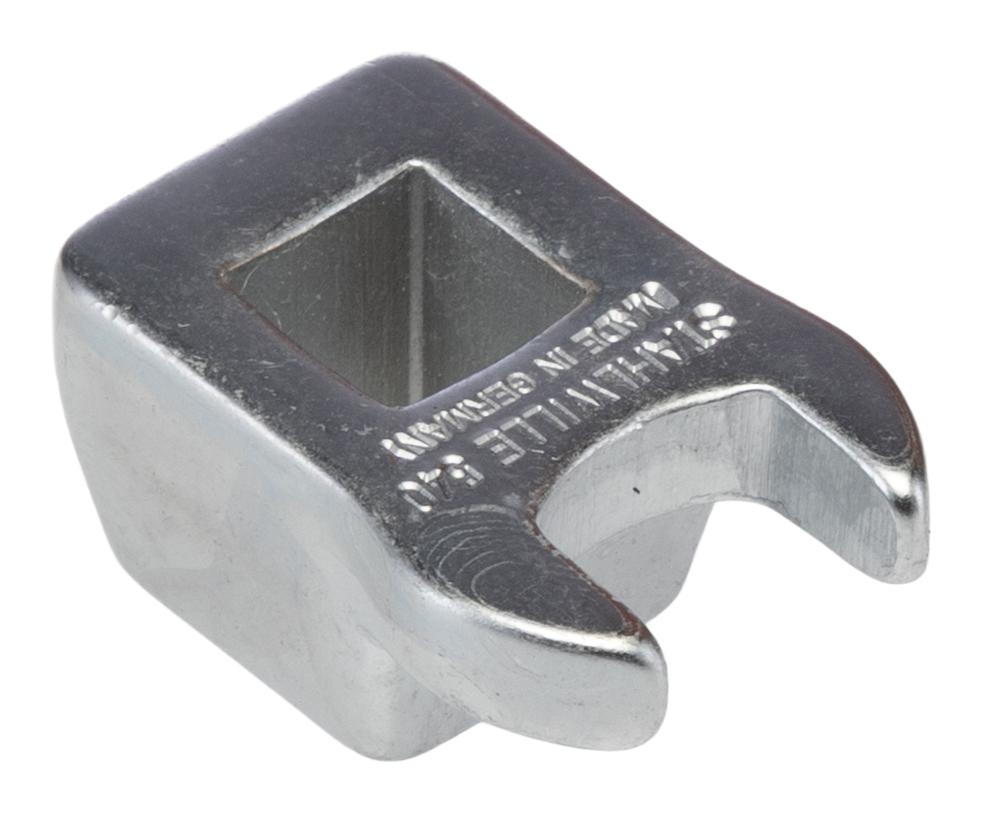 02200011 STAHLWILLE Crow Foot Spanner Head, 3/8 in Insert, 11 mm, Chrome Finish