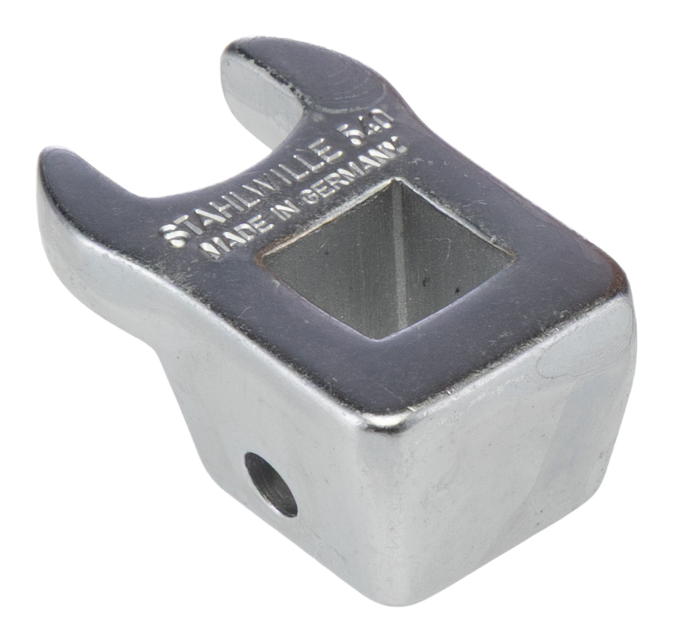 02200011 STAHLWILLE Crow Foot Spanner Head, 3/8 in Insert, 11 mm, Chrome Finish