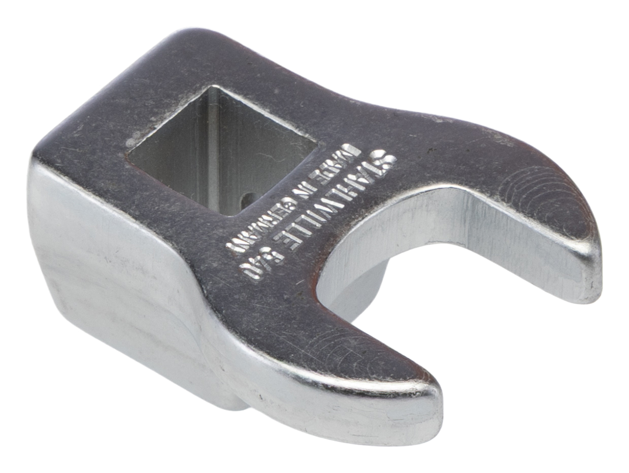 02200015 STAHLWILLE Crow Foot Spanner Head, 3/8 in Insert, 15 mm, Chrome Finish