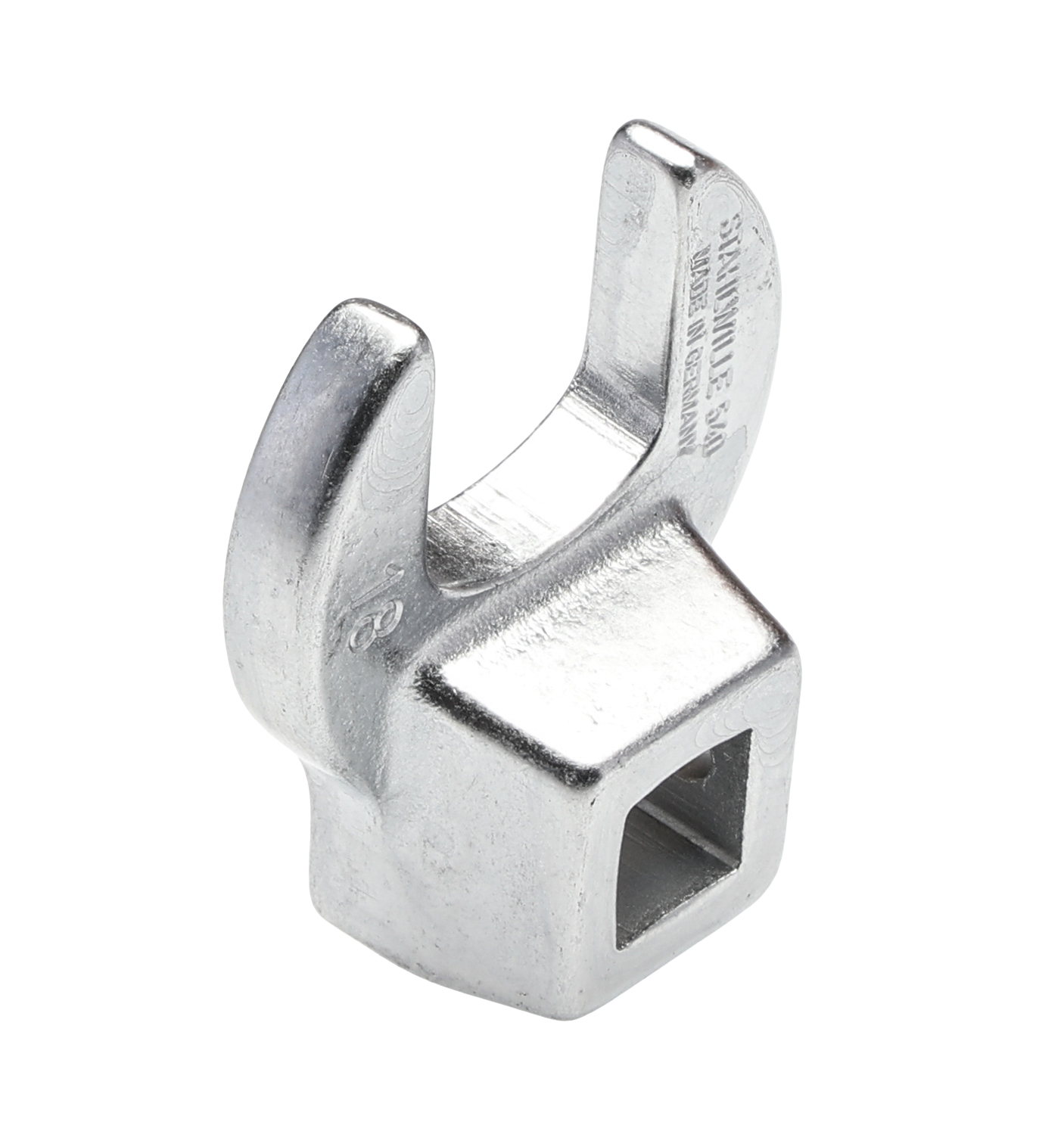 STAHLWILLE Crow Foot Spanner Head, 3/8 in Insert, 3/8 in, Chrome Finish
