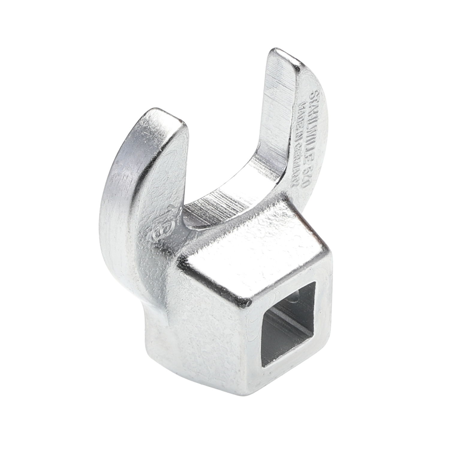 STAHLWILLE Crow Foot Spanner Head, 3/8 in Insert, 19 mm, Chrome Finish