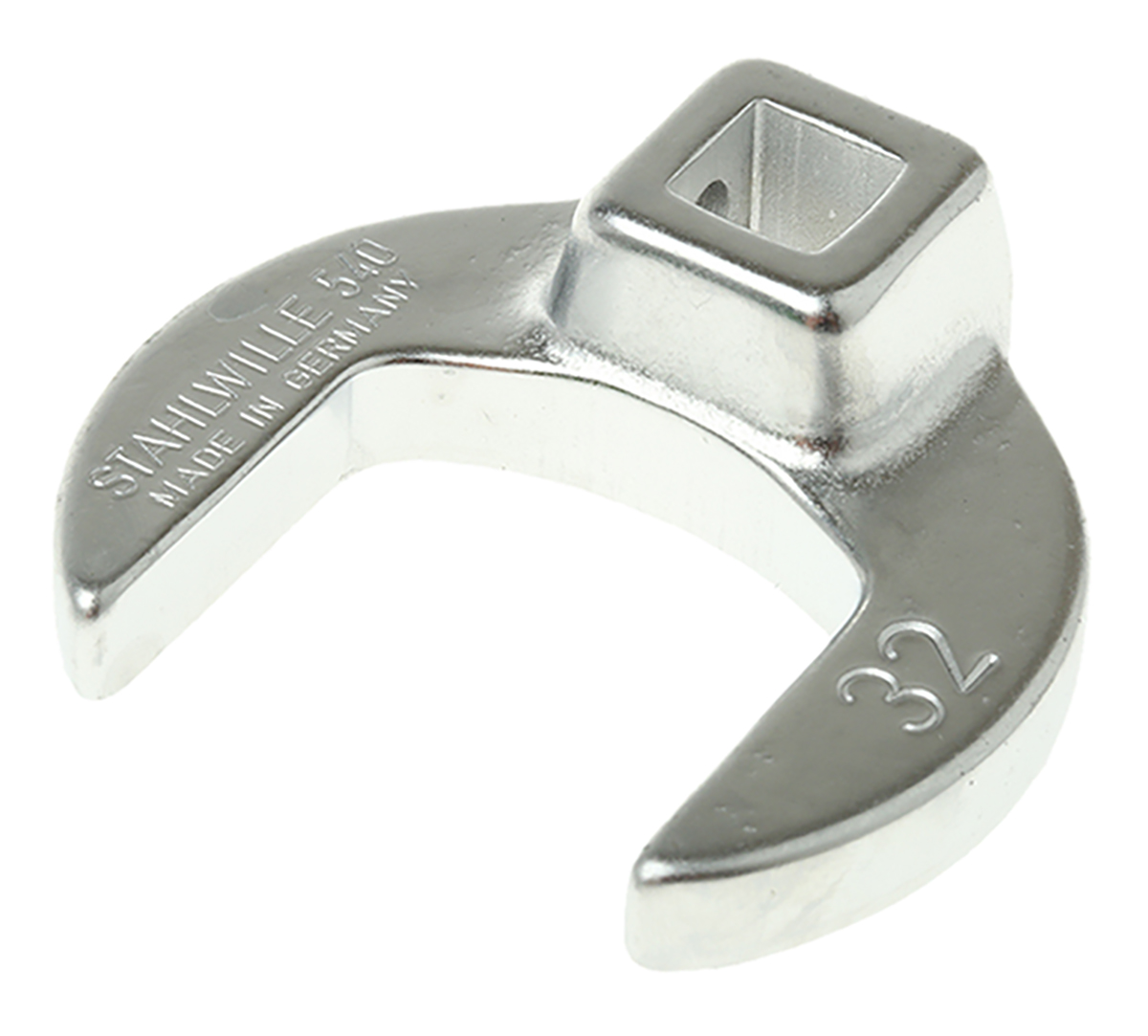 STAHLWILLE Spanner Head, 3/8 in Insert, 32 mm, Chrome Finish
