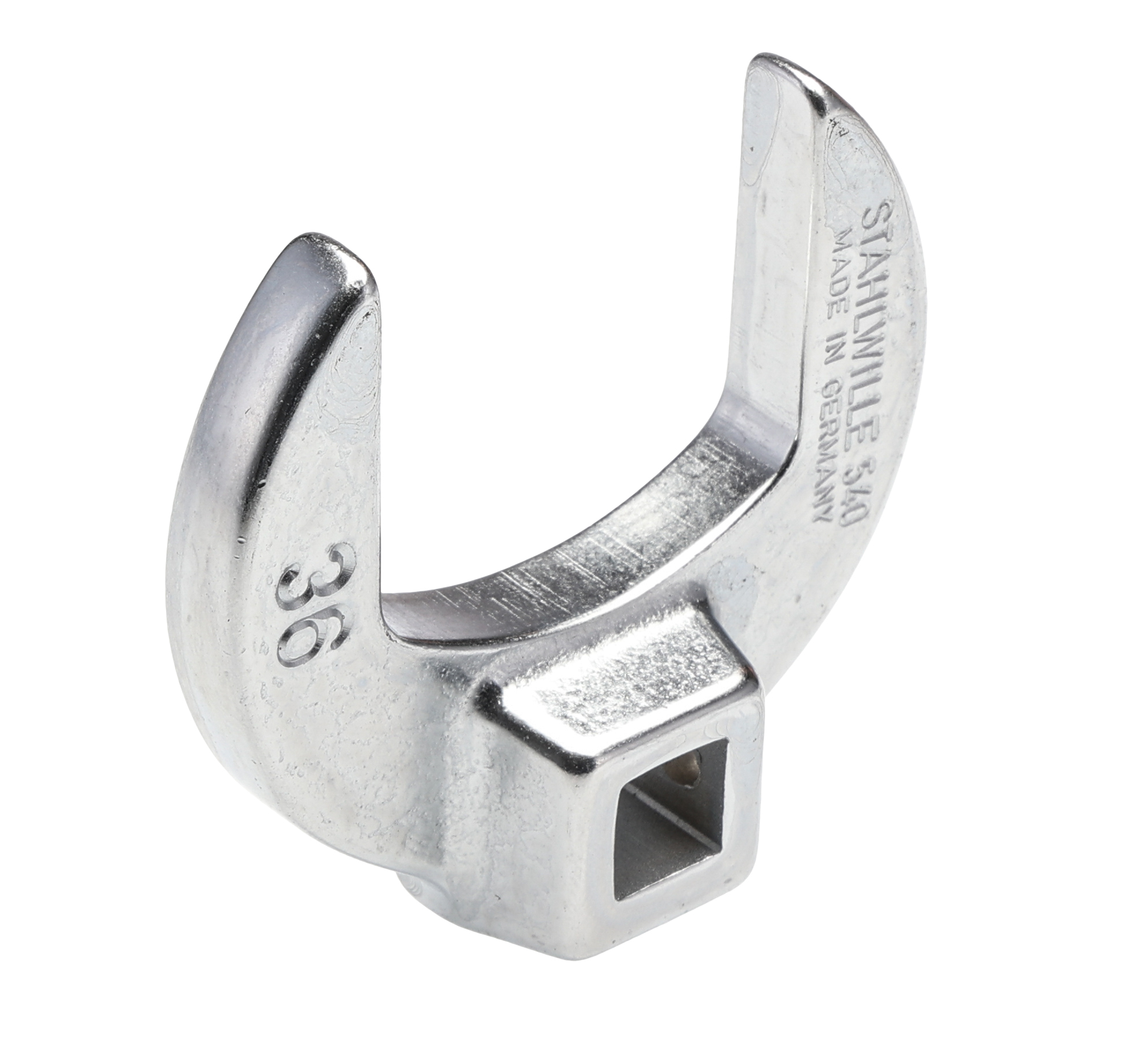 STAHLWILLE Spanner Head, 3/8 in Insert, 36 mm, Chrome Finish