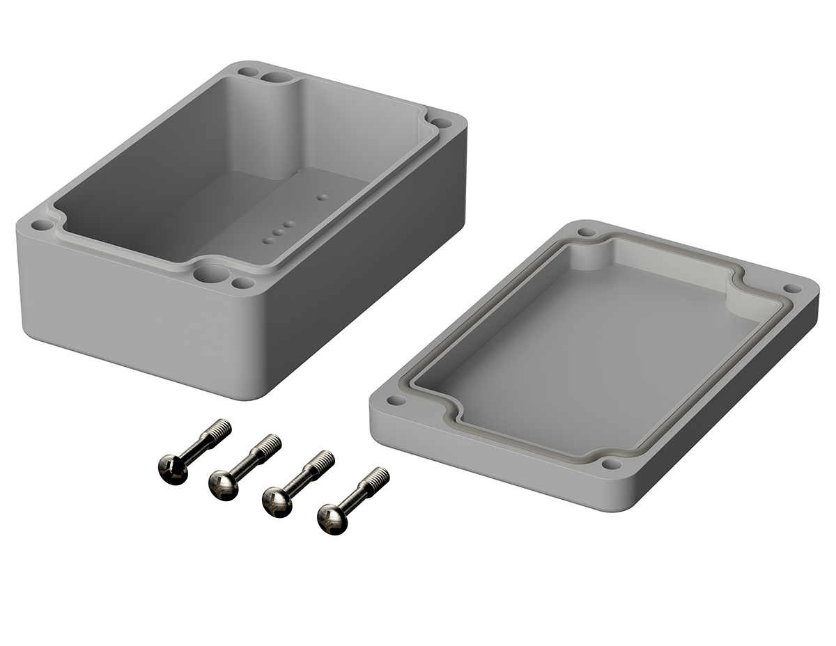 02208094 Bopla Euromas Series Light Grey Polycarbonate Enclosure, IP66, IK07 36.4 mm, 98 mm, 64 mm