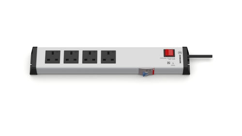 Bodo Ehmann Type G 4 Gang Trailing Socket & Power Distribution, 1.5m Cable, 16A, 230V
