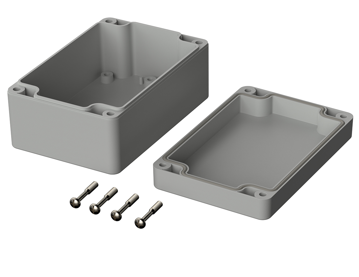 02215094 Bopla Euromas Series Light Grey Polycarbonate Enclosure, IP66, IK07 55 mm, 120 mm, 80 mm