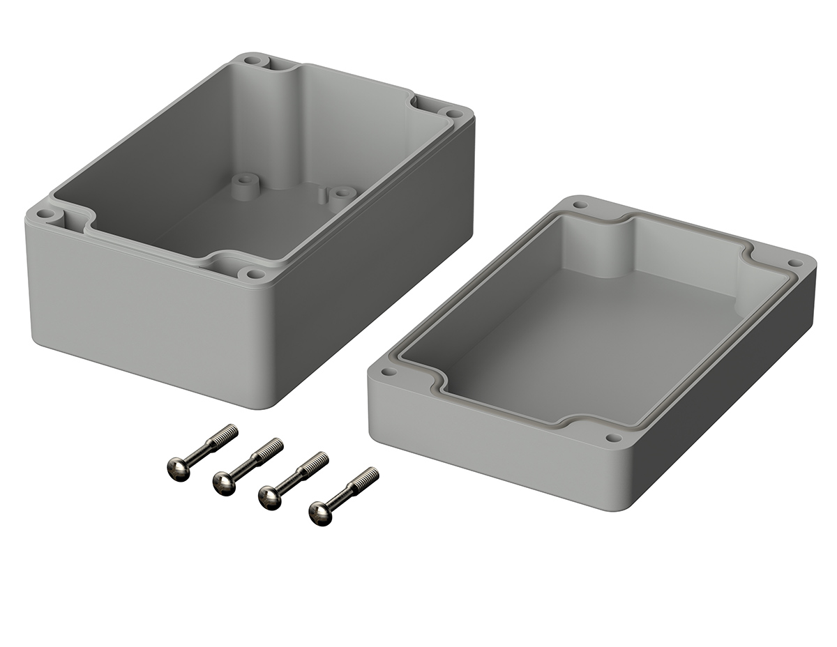 02217094 Bopla Euromas Series Light Grey Polycarbonate Enclosure, IP66, IK07 55 mm, 122 mm, 120 mm
