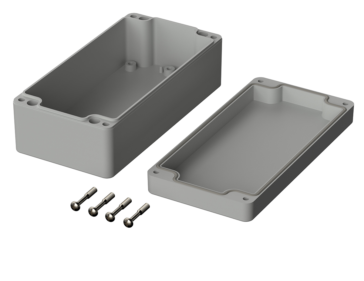 02220094 Bopla Euromas Series Light Grey Polycarbonate Enclosure, IP66, IK07 55 mm, 160 mm, 80 mm