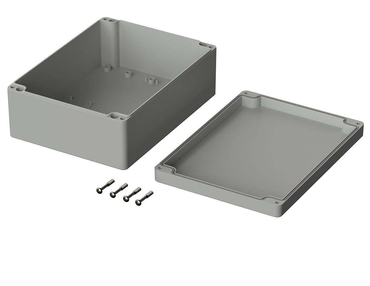 02223094 Bopla Euromas Series Light Grey Polycarbonate Enclosure, IP65, IK07 75 mm, 200 mm, 150 mm
