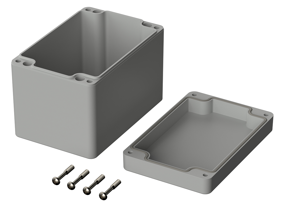 02226094 Bopla Euromas Series Light Grey Polycarbonate Enclosure, IP65, IK07 85 mm, 120 mm, 80 mm