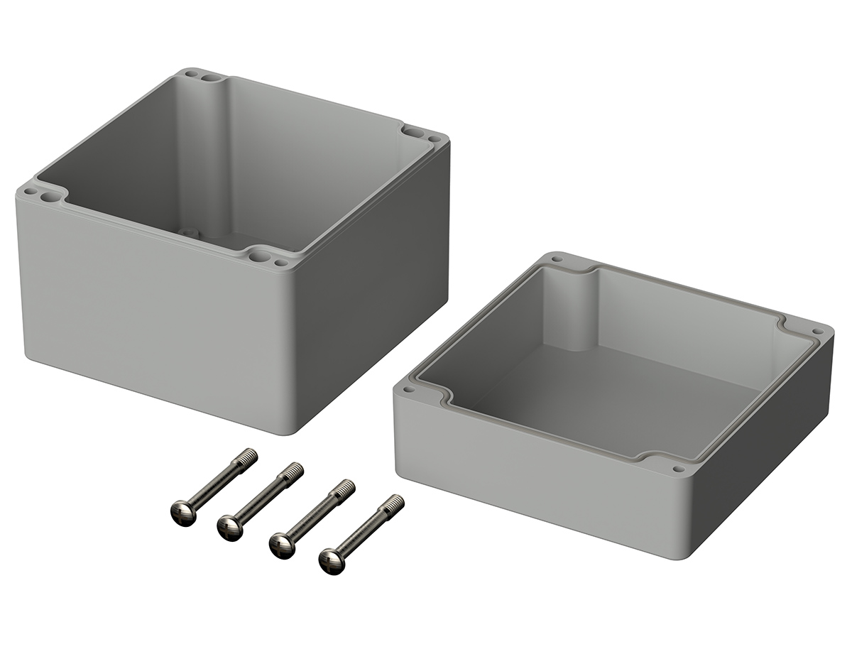 02228094 Bopla Euromas Series Light Grey Polycarbonate Enclosure, IP66, IK07 105 mm, 122 mm, 120 mm