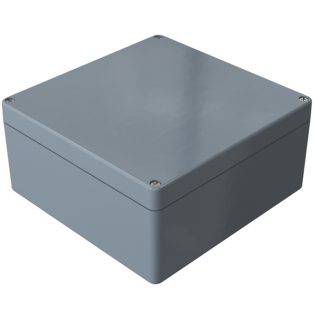 Rose Polyester Standard Series Grey Fibreglass Reinforced Thermoset Polyester, Graphite Enclosure, IP66, IK09 120 mm,