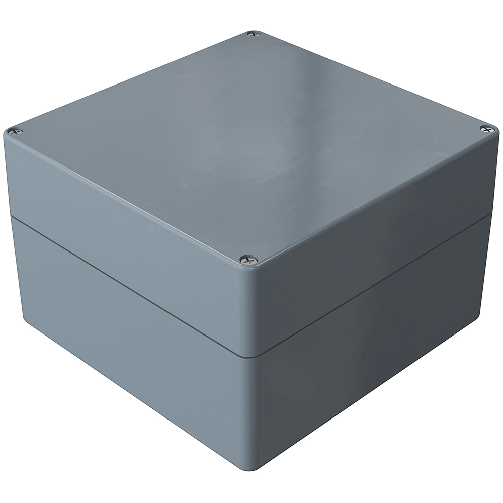 Rose Polyester Standard Series Grey Graphite, Fibreglass Reinforced Thermoset Polyester Enclosure, IP66, IK09 161 mm,