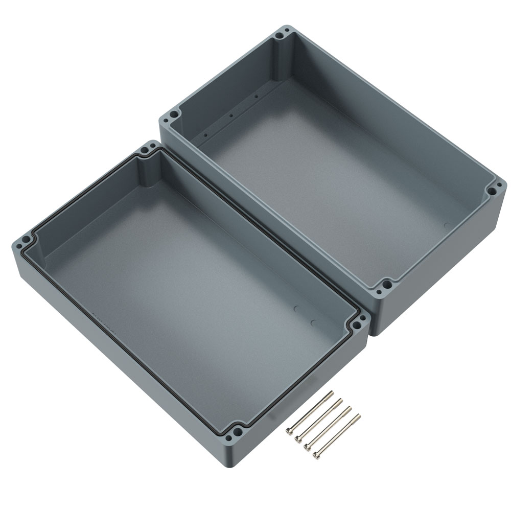 02254016 Rose Polyester Standard Series Grey Fibreglass Reinforced Polyester Enclosure, IP66, IK08 400 mm, 400 mm, 250 mm