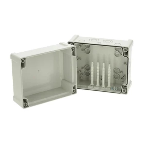 Fibox TAM Series Grey ABS Enclosure, IP65, IK07, Grey Lid, 201 x 163 x 142.5mm