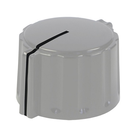 Elma Potentiometer Knob 21 mm, 023-4410 6 mm, Grey