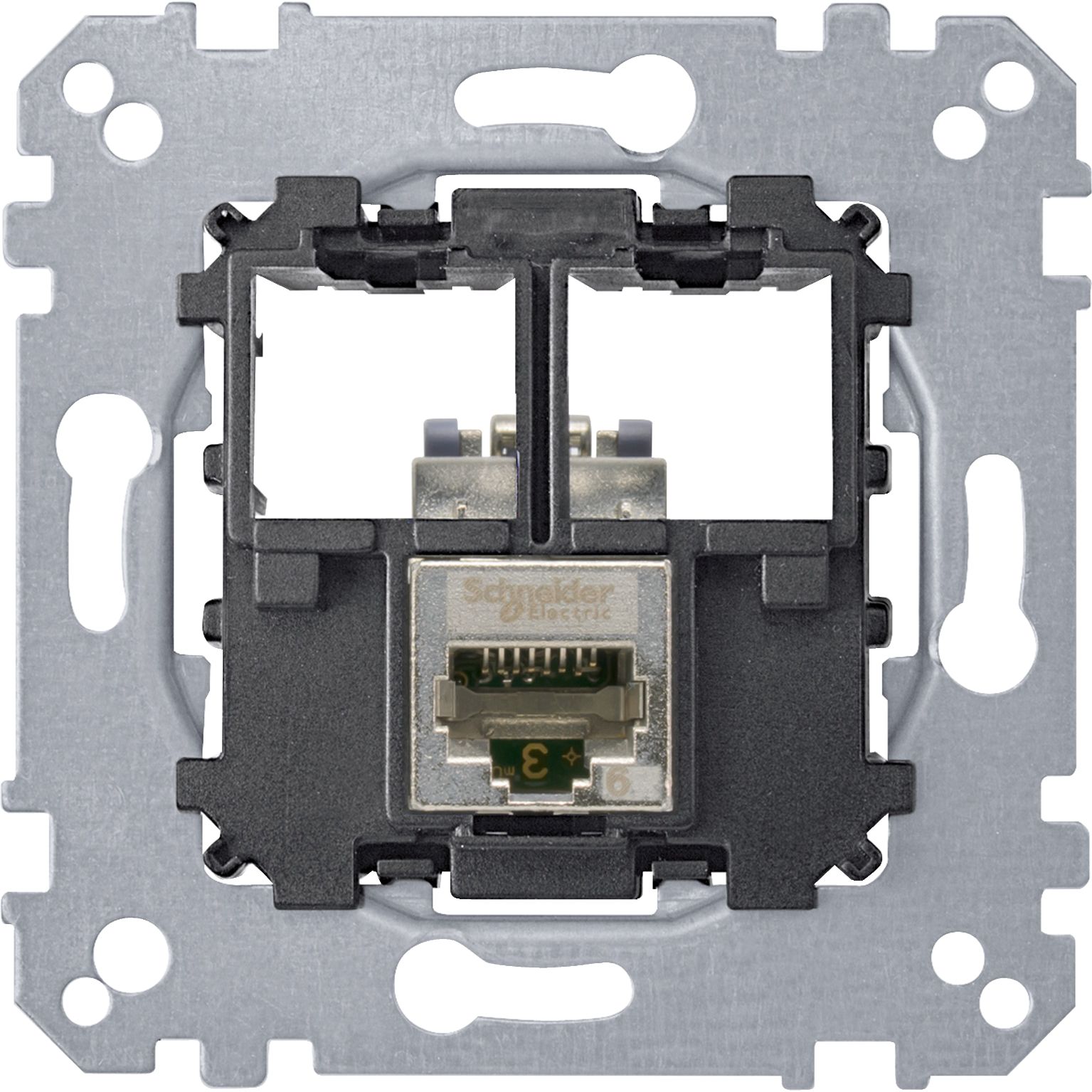 Schneider Electric Grey, 1 Gang, Merten Inserts