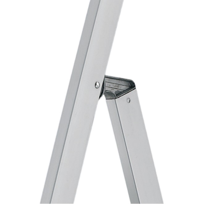 02370006 TUBESCA Anodised Aluminium 6 steps Step Ladder, 1.32m platform height, 1.97 m open length