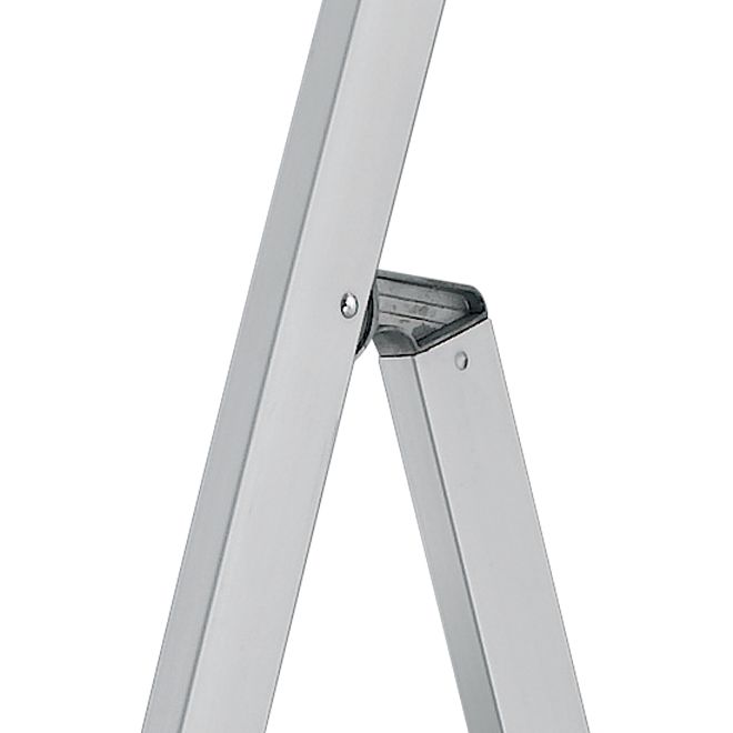 02370009 TUBESCA Anodised Aluminium 9 steps Step Ladder, 1.98m platform height, 3.98 m open length