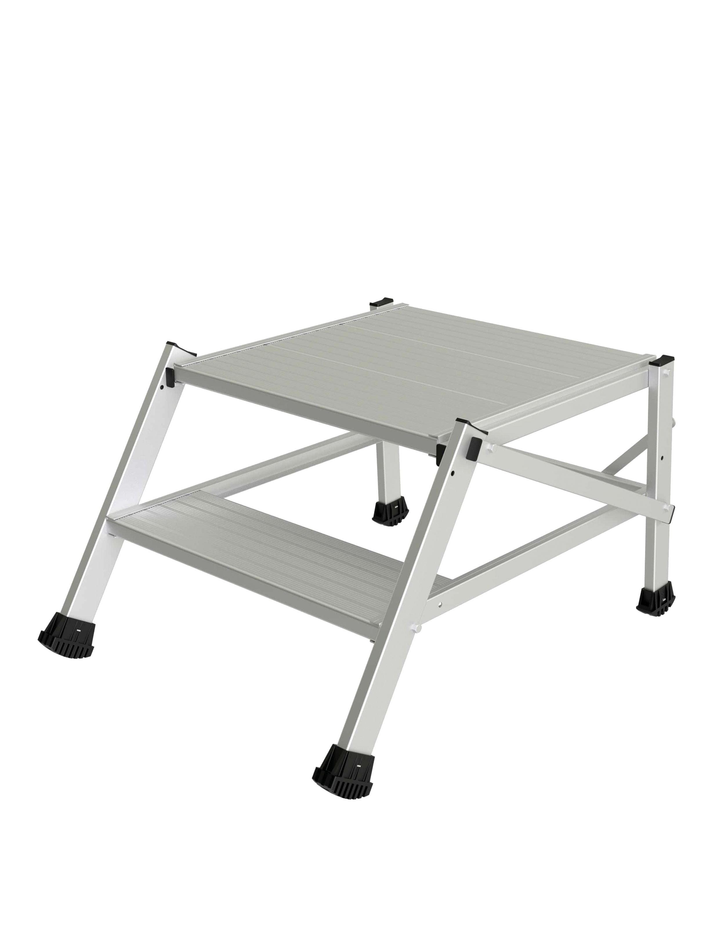 TUBESCA Aluminium 3 steps Step Ladder, 1.08m platform height, 2.73 m open length