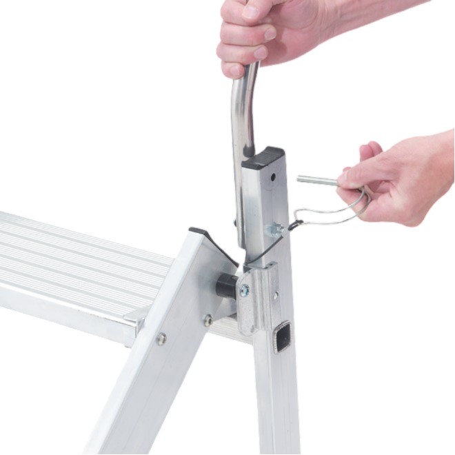02379403 TUBESCA Aluminium 3 steps Step Ladder, 0.71m platform height, 1.33 m open length
